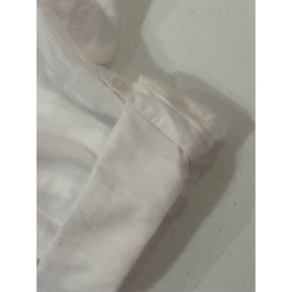 Croft & Barrow Women's XL Plaid Short Sleeve White shirt - Picture 5 of 13
